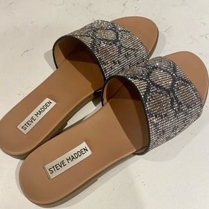 Steve Madden rhinestone sandals